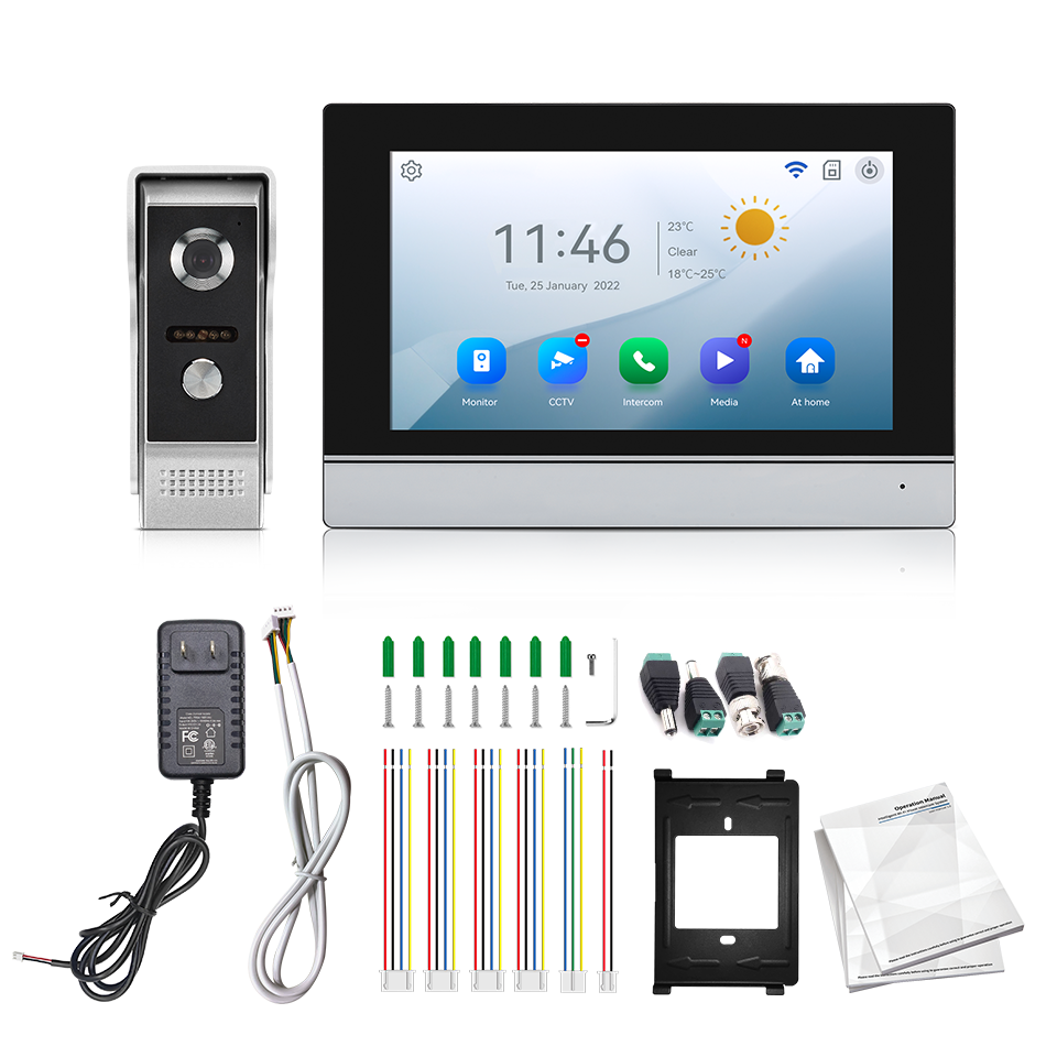 Home Security La - 7Inch IPS Screen 2MP Tuya Remote