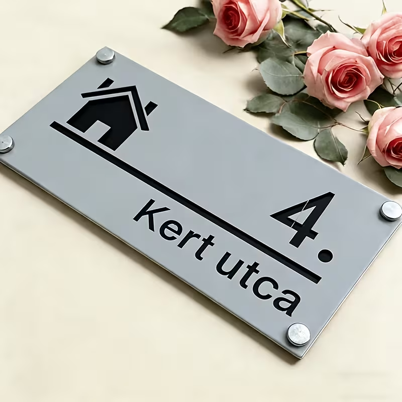 Home Security Laser - Custom Laser Cut House Number Sign,