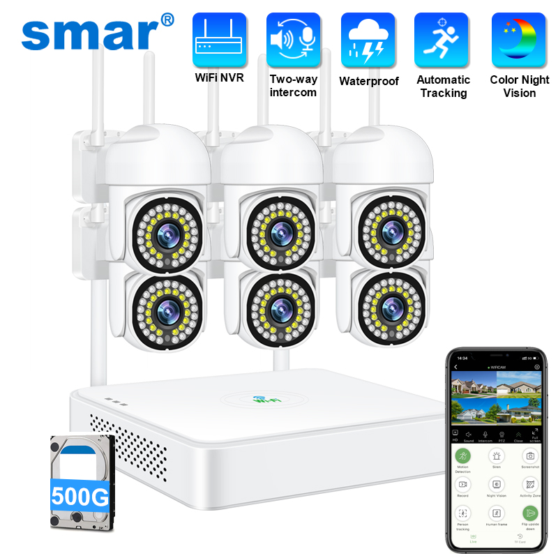 Home Security Front Door - Smar 3MP Wireless CCTV Security Camera