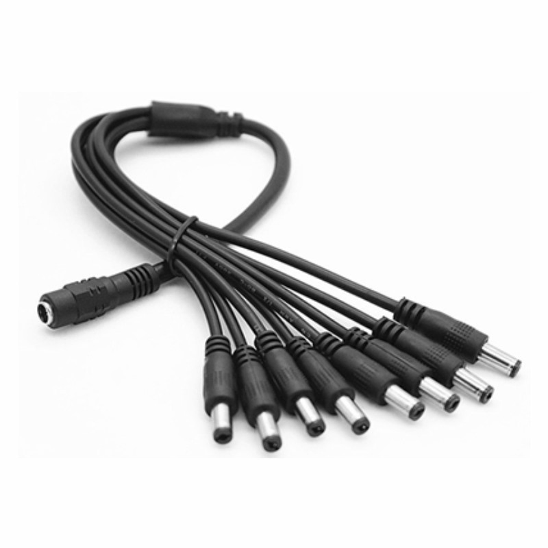 5.5 x 2.1mm 1 Female to 2 4 8  - Home Security La recension och pris