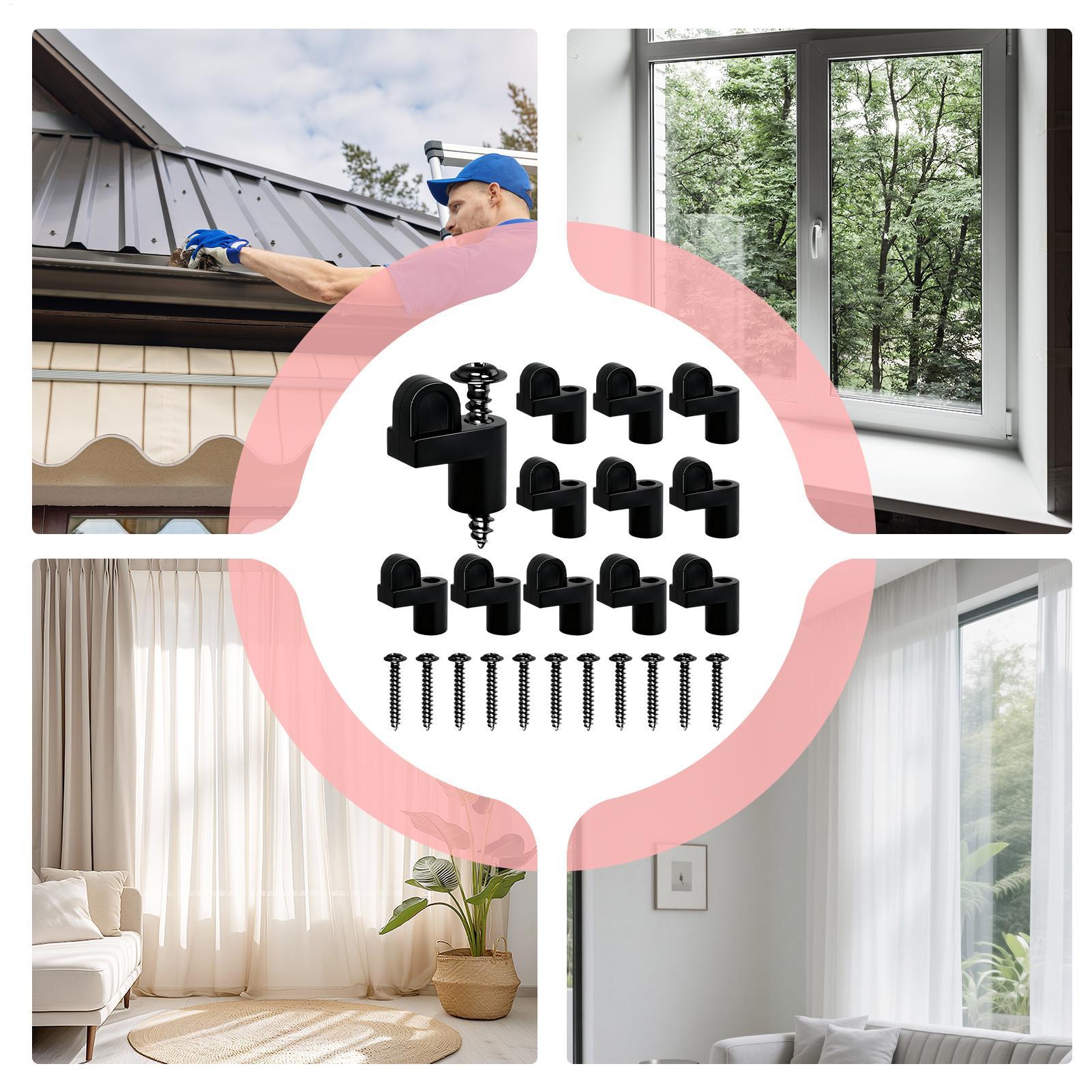 Window Screen Clips 3/8-Inch L - Home Security Ring recension och pris