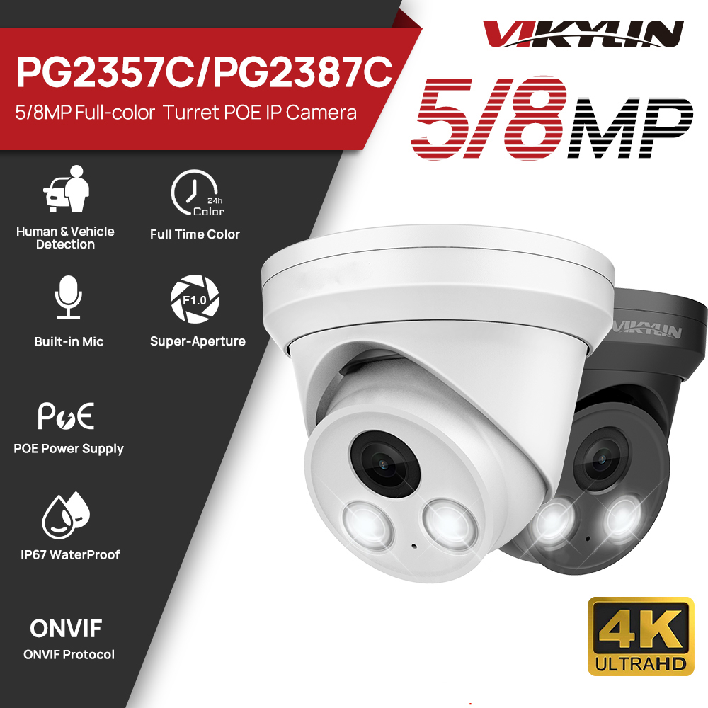 VIKYLIN 5/8MP 4K Full Color IP - Home Security Options recension och pris
