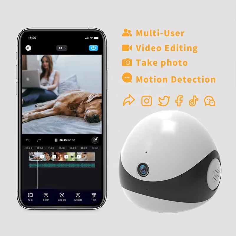 Wireless 2K HD Mobile Pet Comp - Home Security La recension och pris