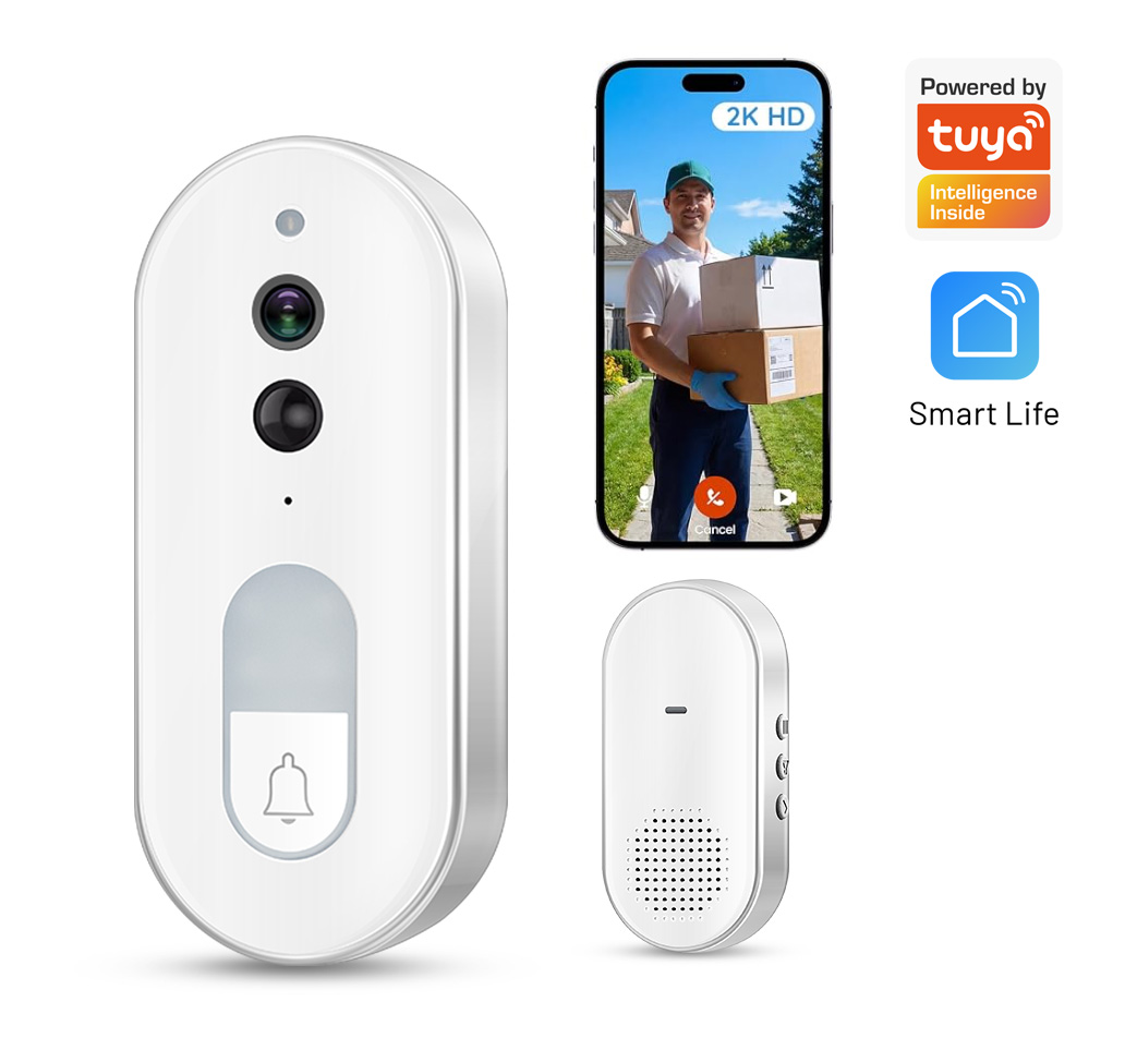 Tuya Smart Video Doorbell Wire - Home Security Front Door recension och pris