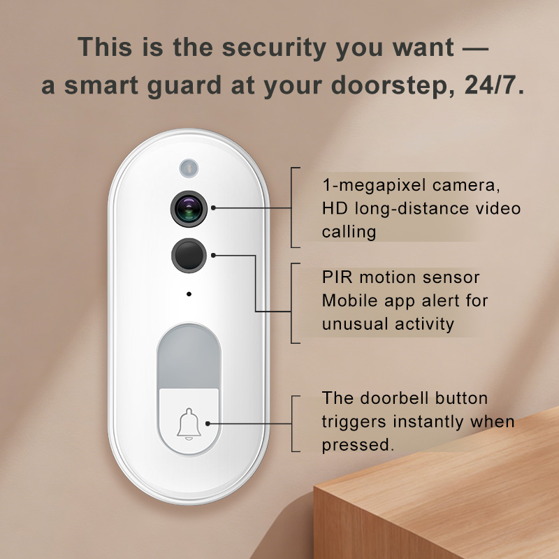 Tuya Smart Video Doorbell Wire - Home Security Front Door recension och pris