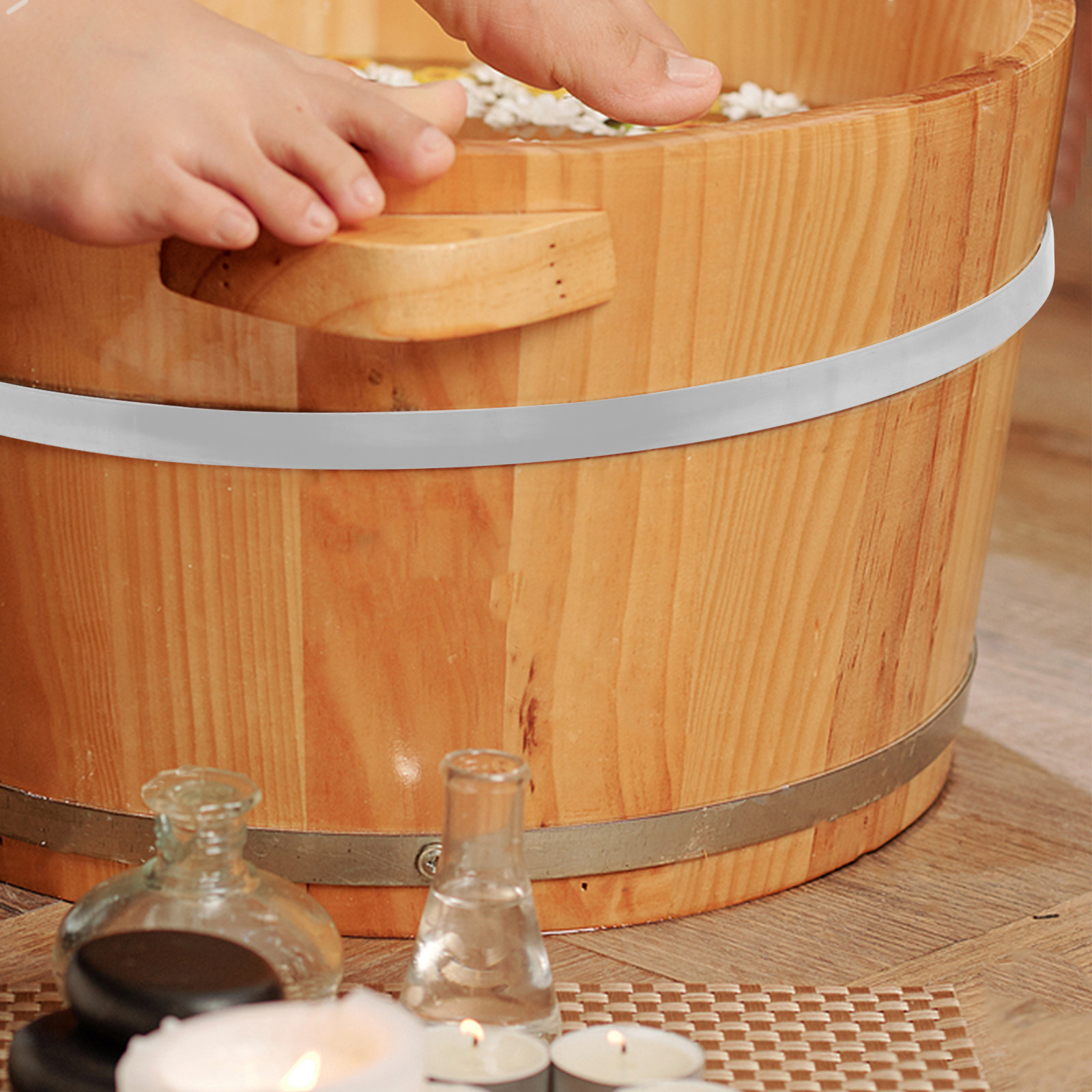 Foot Bath Bucket Steel Hoop Me - Home Security Ring recension och pris