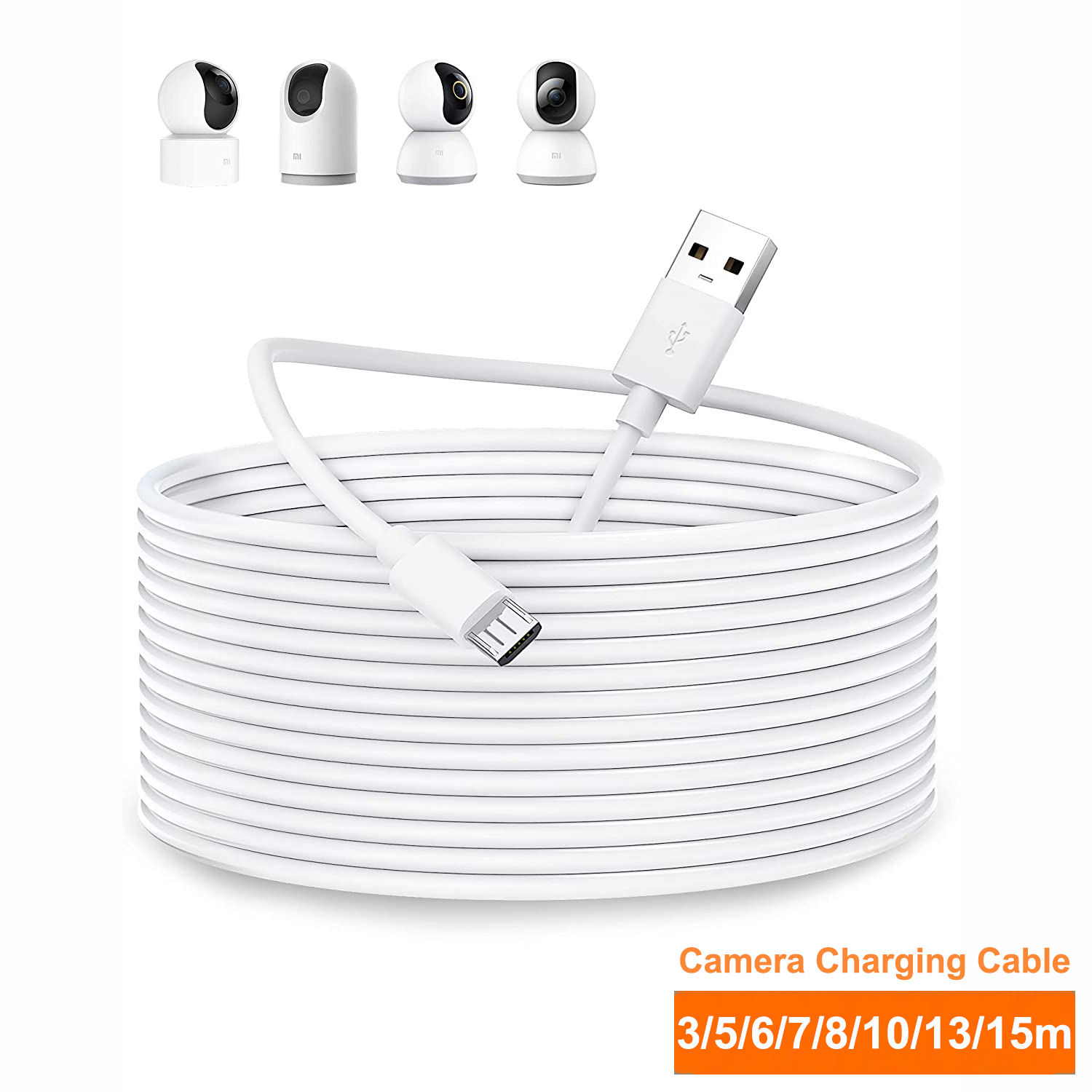 3~13m Micro USB Extension Cabl - Xiaomi Home Security 360 recension och pris