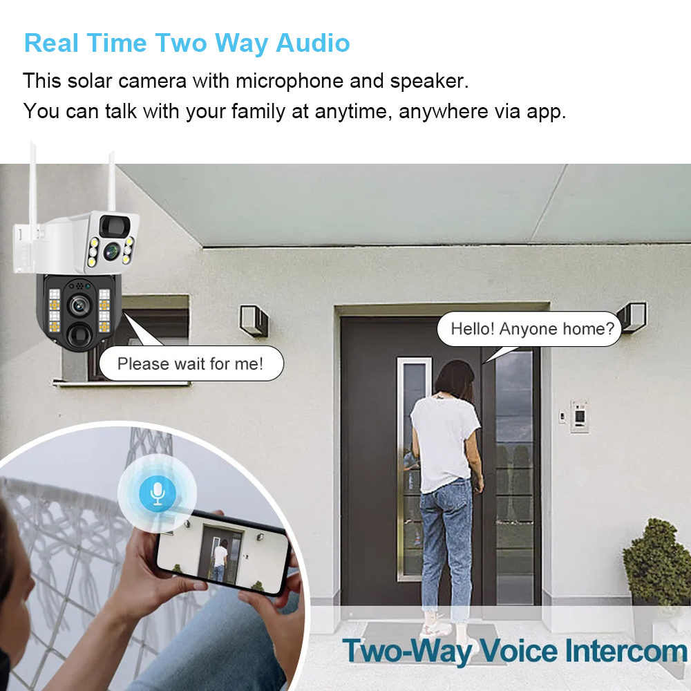 WiFi/4G Solar Camera IP CCTV S - Home Security Front Door recension och pris